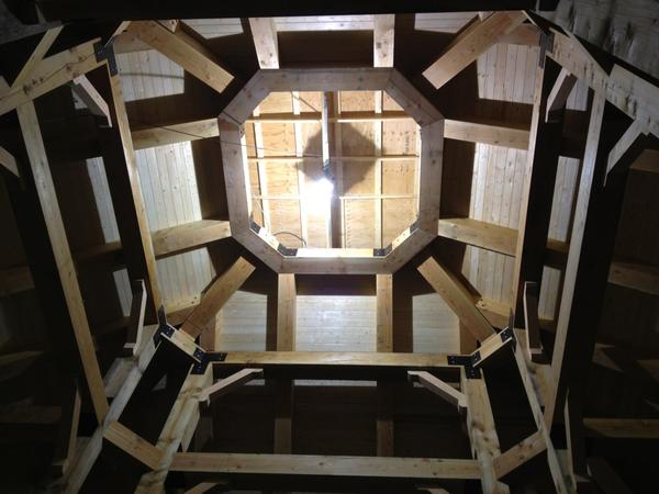 chris_beckner's tweet photo. A'La almost finished octagon masterpeice! http://t.co/mbcZ2sCB