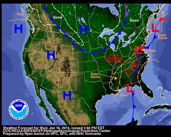 Think snow, cuz it's not on the horizon anytime soon.