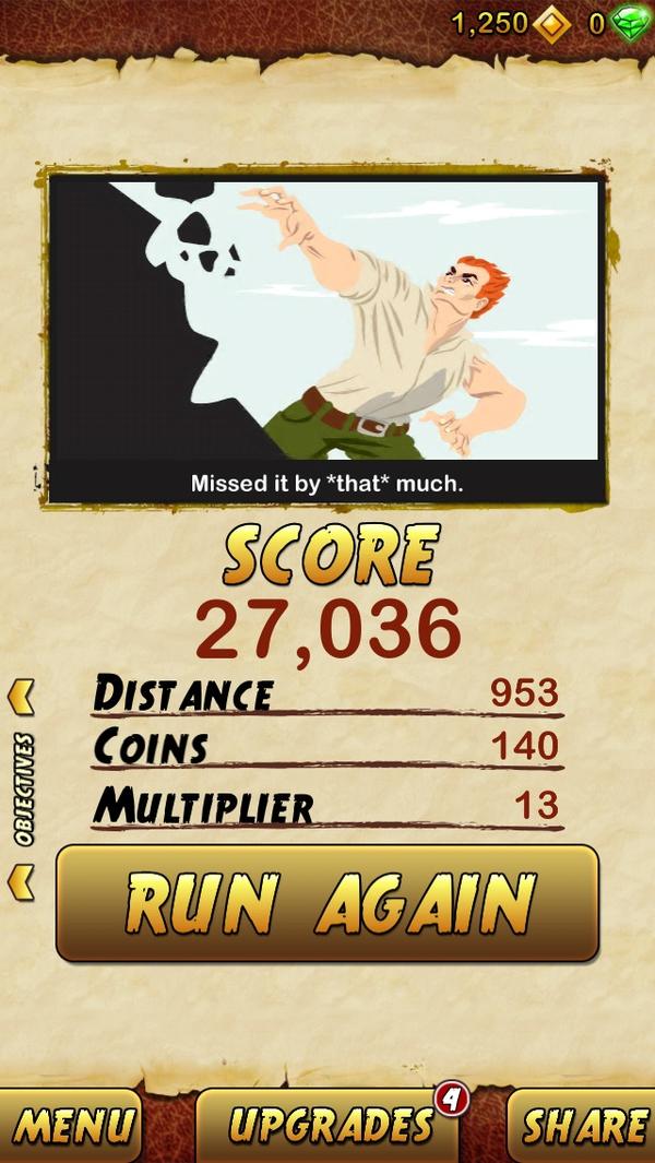 ayzaluna's tweet photo. Temple Run 2! XD http://t.co/evaJ1b5n