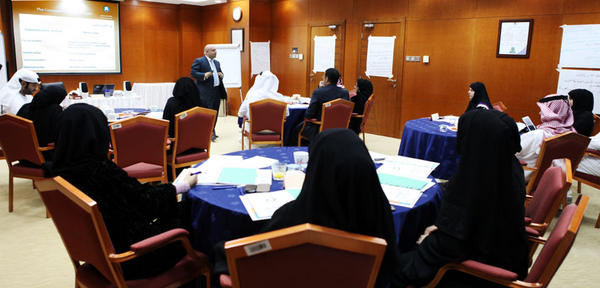 AjmanUniversity's tweet photo. Project analyst, Mr. Tarik Hraki, administering a project management course to Ajman Free Zone staff. @AjmanFZ http://t.co/64I5tcuG