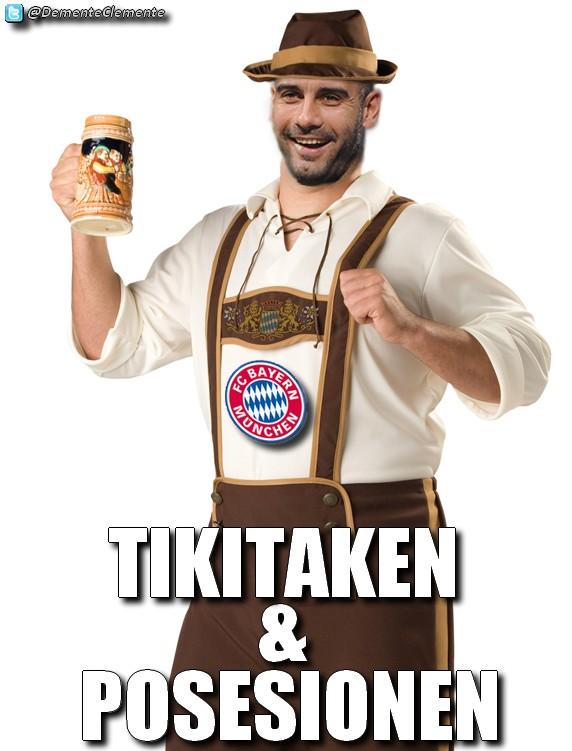 DementeClemente's tweet photo. Guardiola al @FCBayern: http://t.co/fJlhyz2K