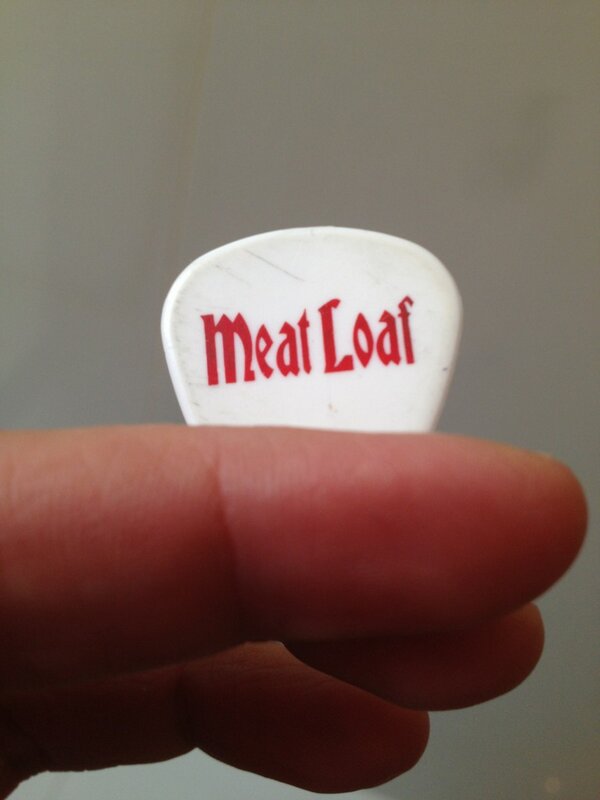 evehlyn's tweet photo. @RealMeatLoaf Mexico city, June 24th, you stared at me, you threw this at me and made me the happiest woman alive. http://t.co/eps2OQV4