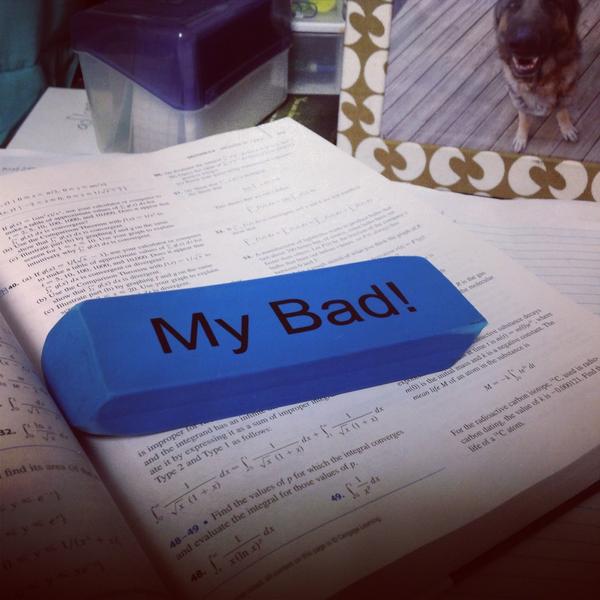 BrookeKatebe's tweet image. Me and calculus are going to have a lovely time together! #mathercise #massiveeraser