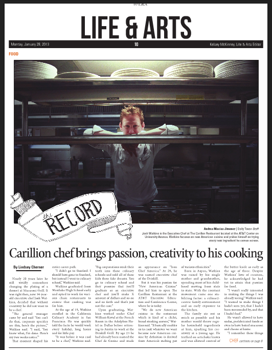 DT_TheRecord's tweet photo. Looking for a great place to #eat in #Austin, TX? Visit @CarillonAustin &amp; read our feature on its Executive Chef! #food http://t.co/vCQGdf4R