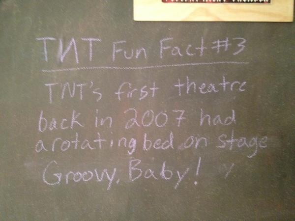 TNTImprov's tweet photo. TNT Fun Fact of the Week! http://t.co/zY7DBcxr