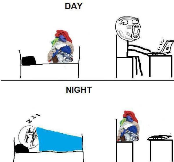 TienersOnline's tweet photo. Hoe mijn kamer er overdag en 's nachts uitziet #true :p #TienersOnline http://t.co/7jGDPqXg
