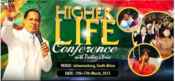 LoveWorldShout's tweet image. #HigherLifeConference with #PastorChris ...Register here higherlifeconference.co.za/index.htm