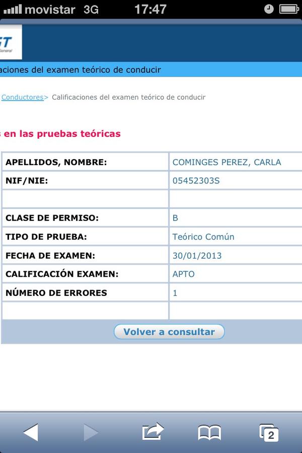 belenf94's tweet photo. Tenía que ser yo la que viese el resultado de @carrcomin13 aptaaaaa congratulationssss http://t.co/q4jSaXIj