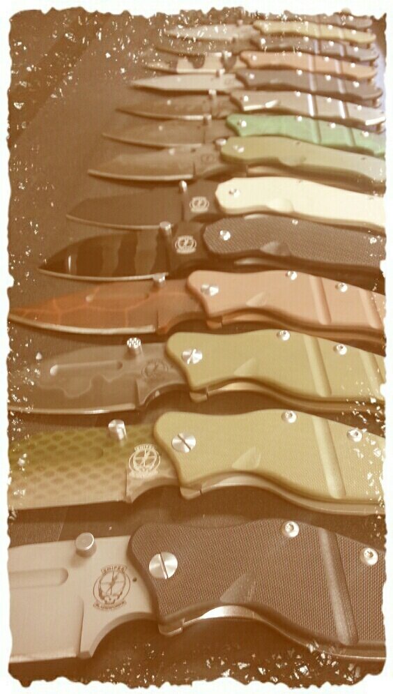 gpknives's tweet photo. New Sniper Bladeworks customs! Biggest selection ever! #sniperbladeworks http://t.co/hI2Aawud