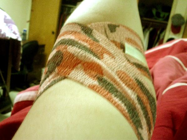 allieschneeder's tweet image. Camo bandage for giving blood! #coolpattern #savinglives