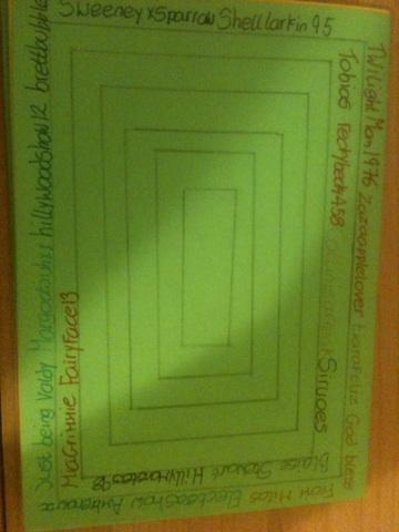 Hillybomb's tweet photo. RT if you want your name on the Hillywood card! If your names on here don't RT again, I get confused! :) x http://t.co/LCnWW6Us