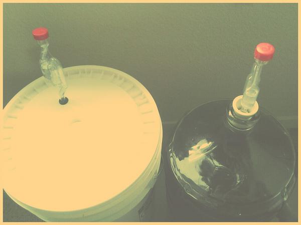Two 5-gallons brewing at once.  The end of this month will be magical.  #homebrewing #englishbrownale #espressostout