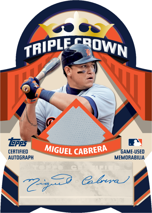 And because we love #ToppsNation RT/Follow for chance to win a <a href="/MiguelCabrera/">Miguel Cabrera</a> Triple Crown AutoRelic card! #Topps1