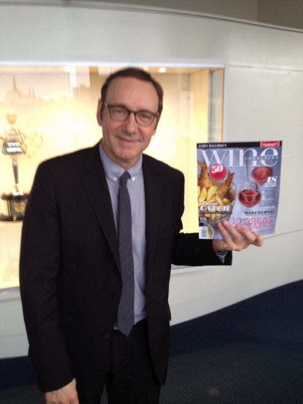 Kevin Spacey loves the Wine Companion Magazine
  @winecompanionmag