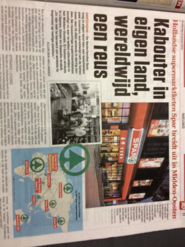 Maar wij worden ook steeds groter.. We love spar :-)