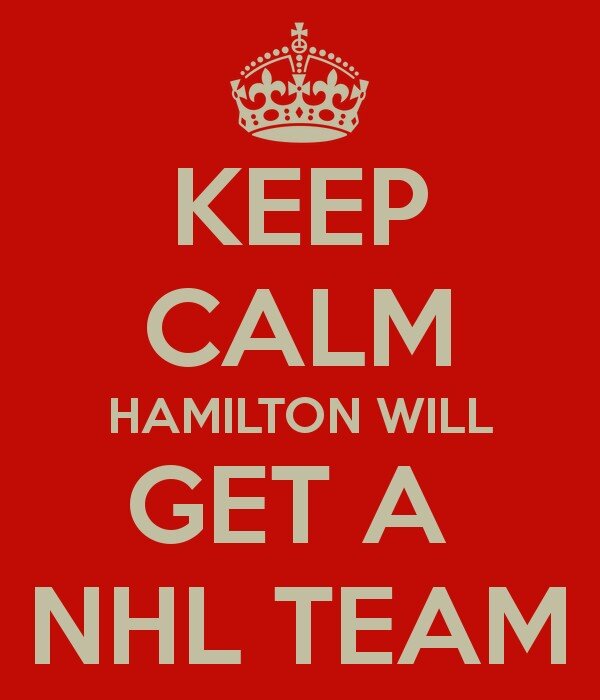 Still keeping calm... When do #NHL fans from #HamOnt ever get upset?