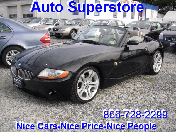 NJAutoStore's tweet image. 2003 BMW Z4 3.0i
$11,988 
Only $165.49/month!
Blck Sapphire Metallic
MPG: 25
Auto 6 Cyl. 3L, Convertible, 109,984 miles