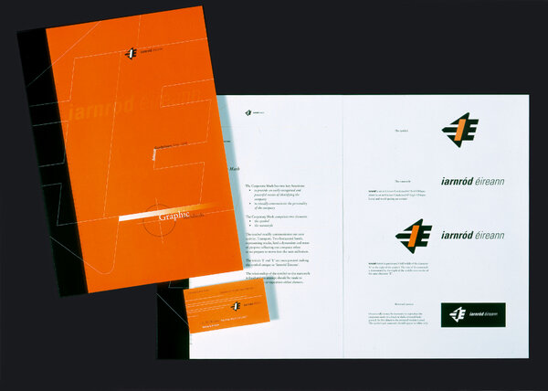 DesignFactoryDF's tweet photo. #LogoRIP Nostalgic today for the era when Iarnród Éireann had graphic standards. Will the new identity last 19 years? http://t.co/j4BmmDmJ