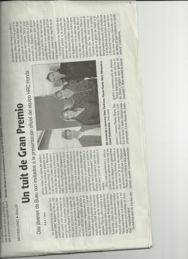 Flavia19_26's tweet photo. @box_repsol esta es la noticia q han publicado sobre nosotros y nuestro gran premio, nos vamos a hacer famosos!! jejeje http://t.co/YEB3z1iR
