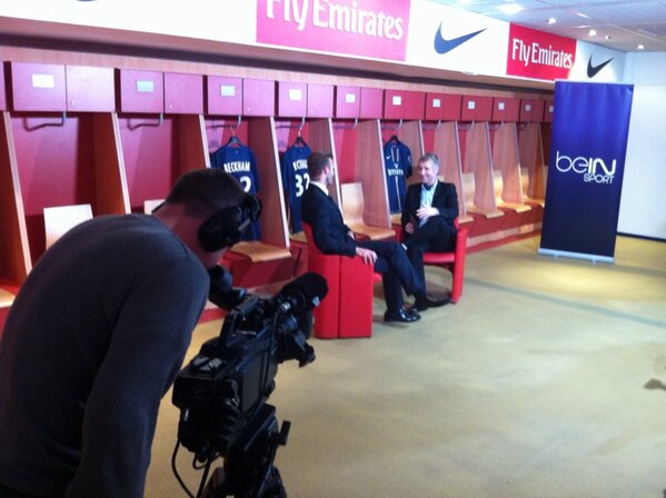PSG_inside's tweet image. Interview de David Beckham sur BeIn Sport #BECKHAMPSG