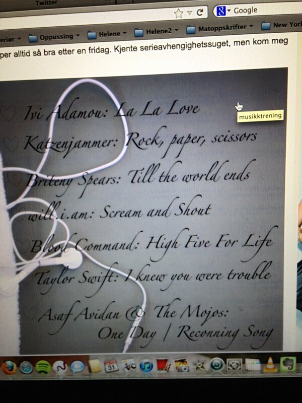 heleneandersen's tweet image. #Fotballfrues spilleliste @ddeeper #bloodcommand