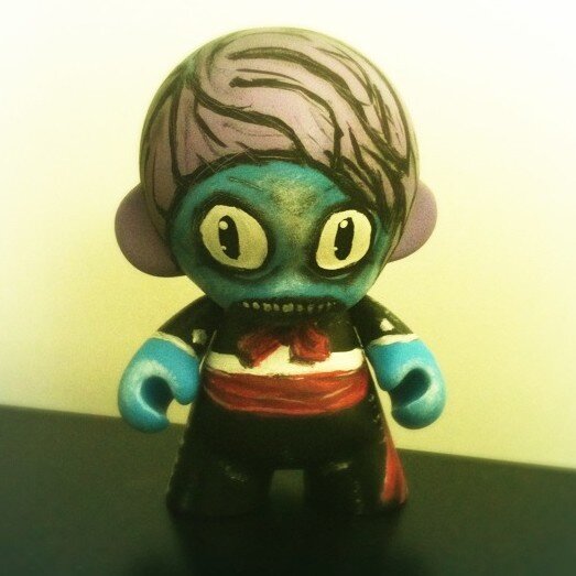 basehil's tweet image. zombie mariachi munny. #zombie #mariachi #munny #vinyl #kidrobot #paint #vinyltoy #acrylics #artist
