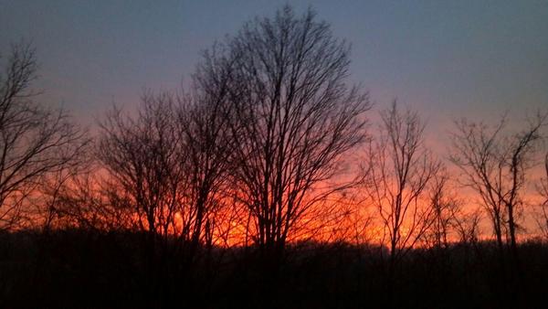 Redd Run Road sunset.