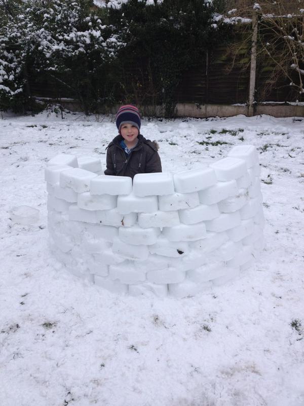 Igloo day today just for you mr boex not finished but we were proper builders so why finish in a day what can take 2