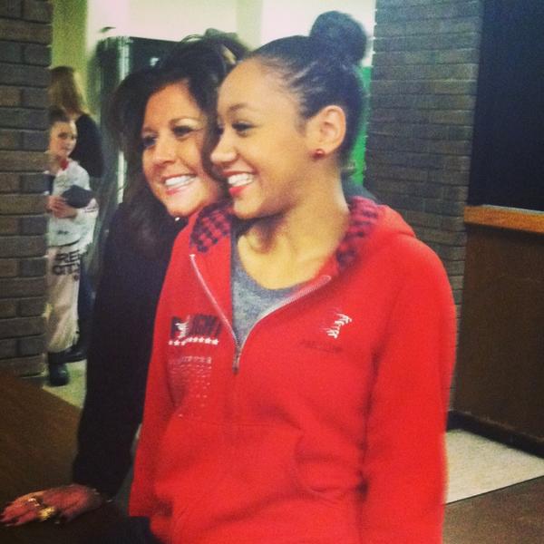 MadalainaWelton's tweet image. 👯 Me and Abby Lee Miller #DanceMoms #dance #compition