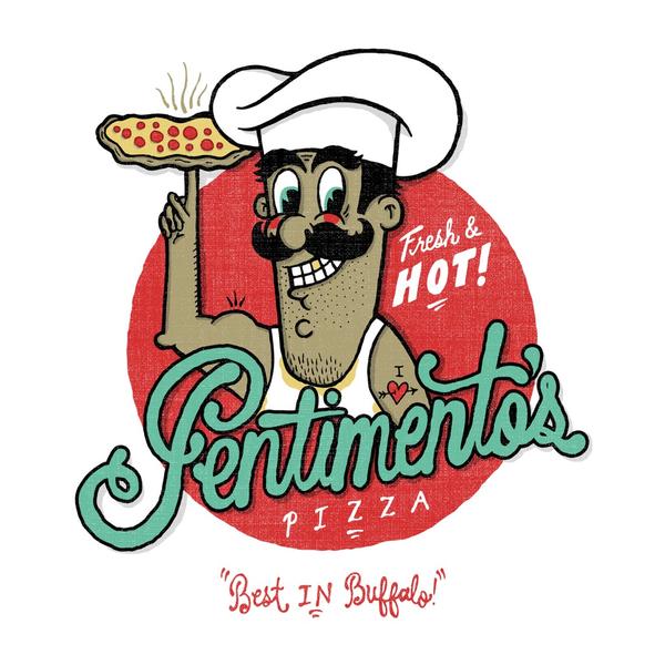 An illustration I finished today for buffalos pentimento. #pizza