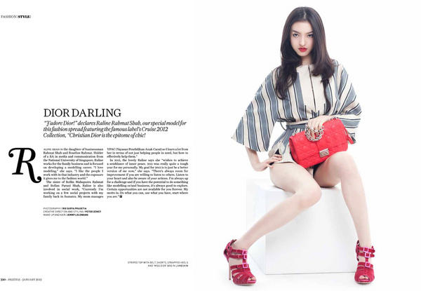 syifakhrani's tweet photo. @ralineshah model disuatu majalah :)) http://t.co/HzQbBBX7
