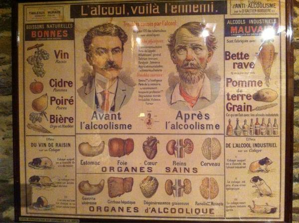 DenisBrogniart's tweet image. Les amis regardez cette vieille affiche pour lutter contre alcoolisme. Étonnant!
Ça a plus de 100 ans