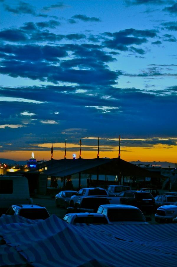 CLoungebrc's tweet image. Sunrise from the back of the #ChampagneLounge @burningman 2012.
