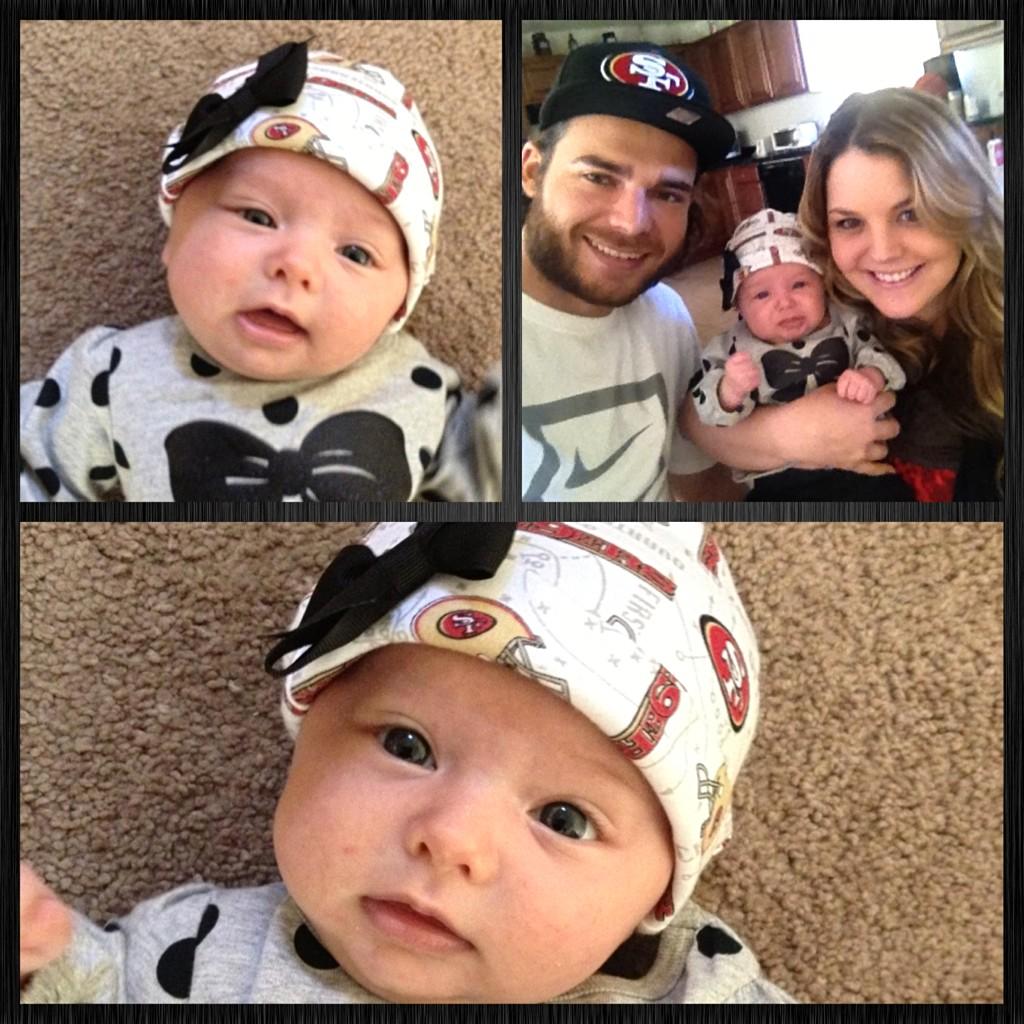 Jalynne Crawford on Twitter: "Go #49ers with @bcraw35 and Braylyn :) 🏈😊 💛 http://t.co/ZkY2yDuG"