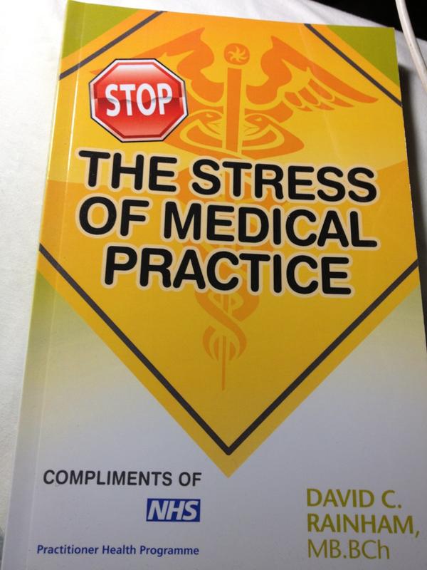 Had this book on bedside table for ages but have been too busy with work stress to read it #ironic #NHSstress #GP