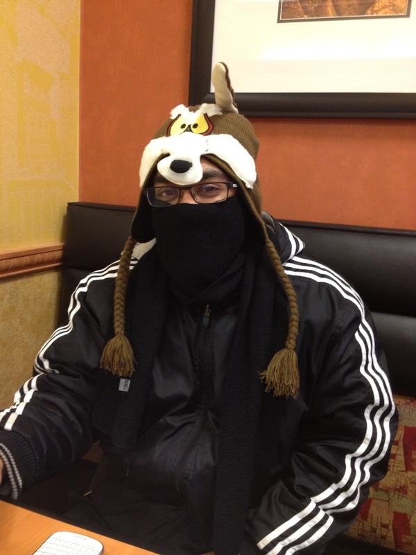 platypuntz's tweet image. #storestandards #swag @fuzzyshake is ready for that Canadian cold