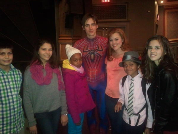 Great night at Spiderman with <a href="/CarlyRoseMusic/">Carly Rose</a> and the Starlight kids!! Thanks evryone!!