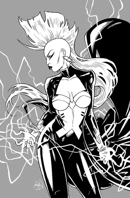 #MohawkMonday A little just for fun Storm drawing! 