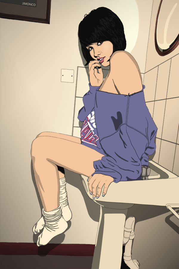 jimonco's tweet photo. just finished this drawing, really inspiring girl @mellisa_clarke http://t.co/v4otF4oR