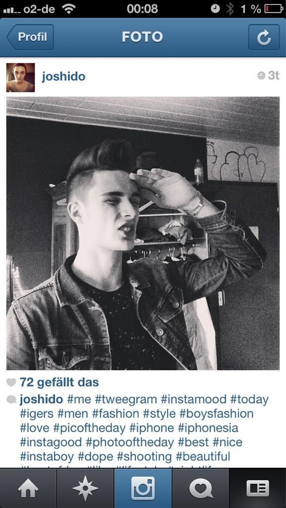 Follow me on Instagram. Joshido