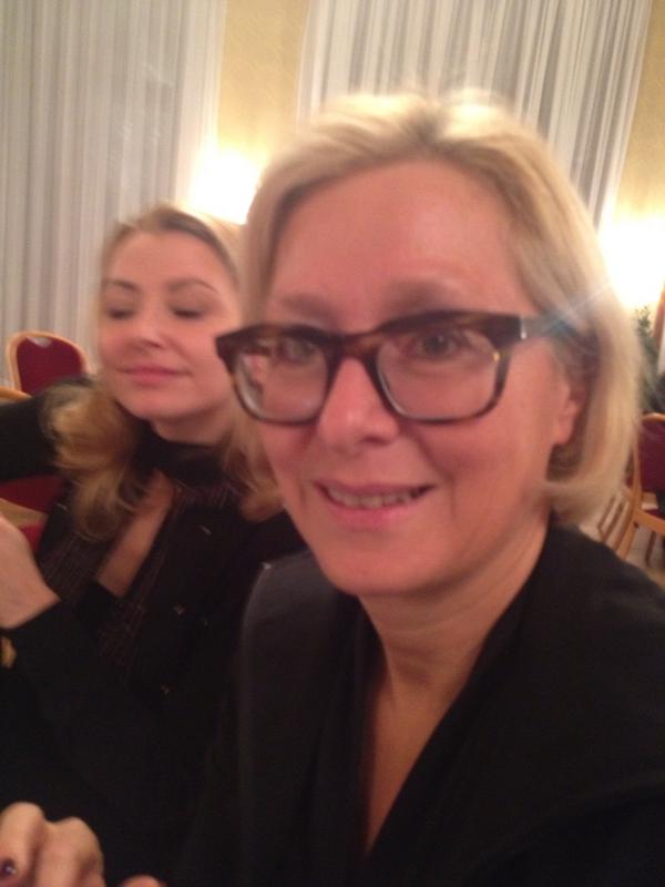 Interessante Begegnung mit de SBB in Wien. Ich sitze am Tisch mit Jeannine Pilloud Leiterin Personenverkehr:-)
