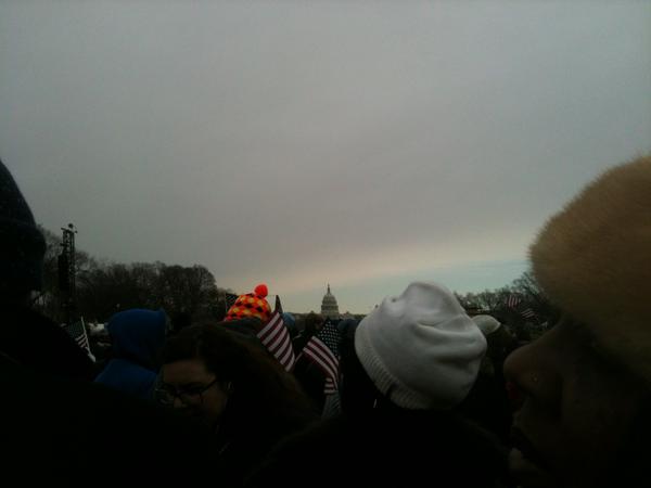 asmith0929's tweet image. On my way home from Inauguration. 100,000's of people. A wonderful day.