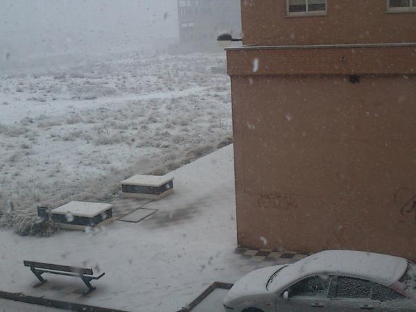 Esta nevando!!!!