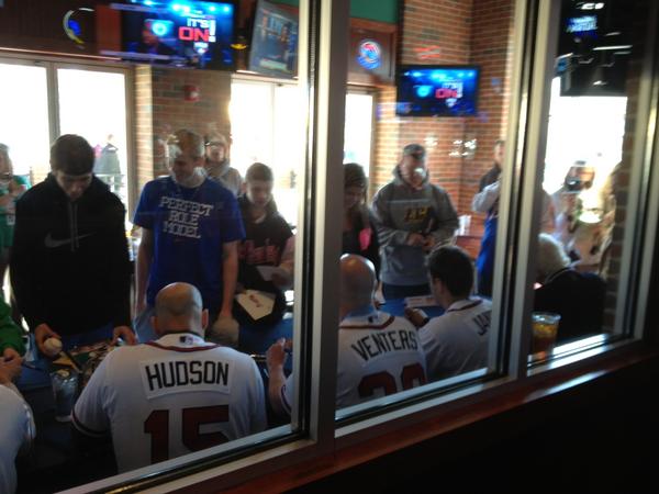 THE #BRAVES ARE HERE! Venters, Hudson, Janish, Simmons, and HOF'er Don Sutton! Meet and greet then stay for lunch!