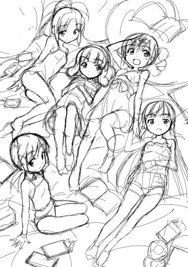 これが次の同人誌の表紙ラフです!(嘘) 