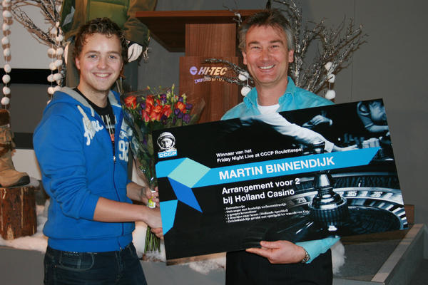 MartinBinnendijk van @hitecsports is de grote winnaar van het Roulettespel op ons feest. Veel succes met je prijs!