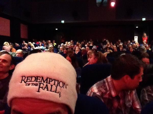 redemptionfall's tweet image. Moments before the screening