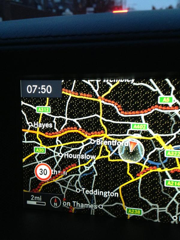Still, at least there's no traffic coming into London this morning.