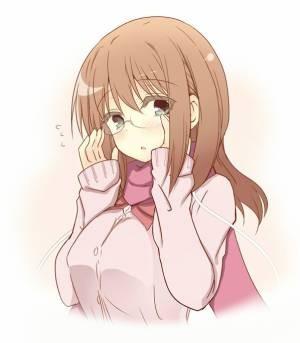 hate_1207's tweet photo. 姉×巨乳×セーター×眼鏡＝最強だわ(꒦ິ⌑꒦ີ)♡！ 共感したらRTお願いします！ http://t.co/MUOcVnc8