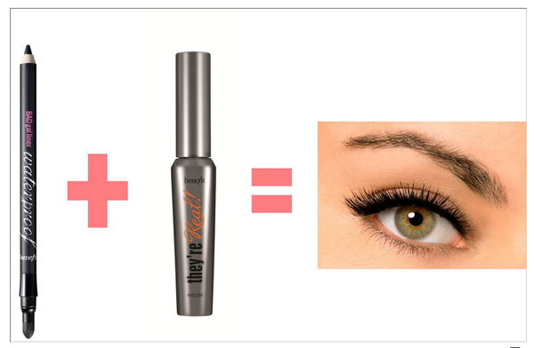 BenefitUK's tweet photo. #wisdomwednesday try this #makeupmix Fill in your lash line with BADgal waterproof liner then finish with they're real! http://t.co/2obD9AMt